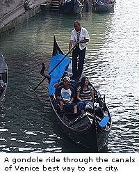 A gondole ride