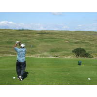 The par-3 12th at Pennard Golf Club in Wales.