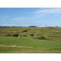 The 17th is the second of two back-to-back par 5s at Pennard Golf Club.