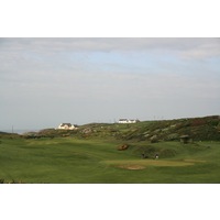 Though a heathland-style golf course, Holyhead Golf Club plays just off the coastline. 