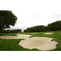 Valderrama Golf Club features large bunkering around each green, a signature of Robert Trent Jones Sr.