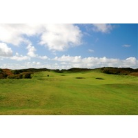 The first of the true links holes at Pyle & Kenfig Golf Club, the 11th is a tough, 525-yard par 5 that plays toward the sea. 