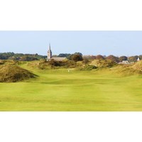 No. 12 at the Island Golf Club near Dublin features an elevated green. 