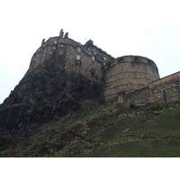 The dominating Edinburgh Castle at the top of the Royal Mile.
