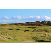 If you can avoid the bunkers, par is possible on the par-3 13th hole on the Championship Course at Royal Dornoch Golf Club in the Highlands of Scotland.