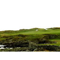 Ardglass Golf Club leads off with a drive from an elevated tee guarded by jagged rocks.