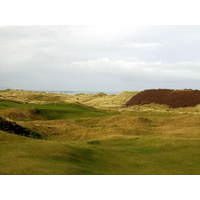 The Curran Strand to the right is a major fixture of Royal Portrush's Dunluce Links.
