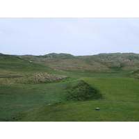 It's a blind shot off the tee on no. 5, the Dell hole, on the Old Course at Lahinch Golf Club.