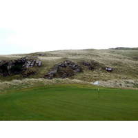 The terrain is rugged and rocky at Ballyliffin's Glashedy Links.